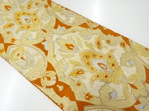 アンティーク　唐花模様織出し袋帯（材料）